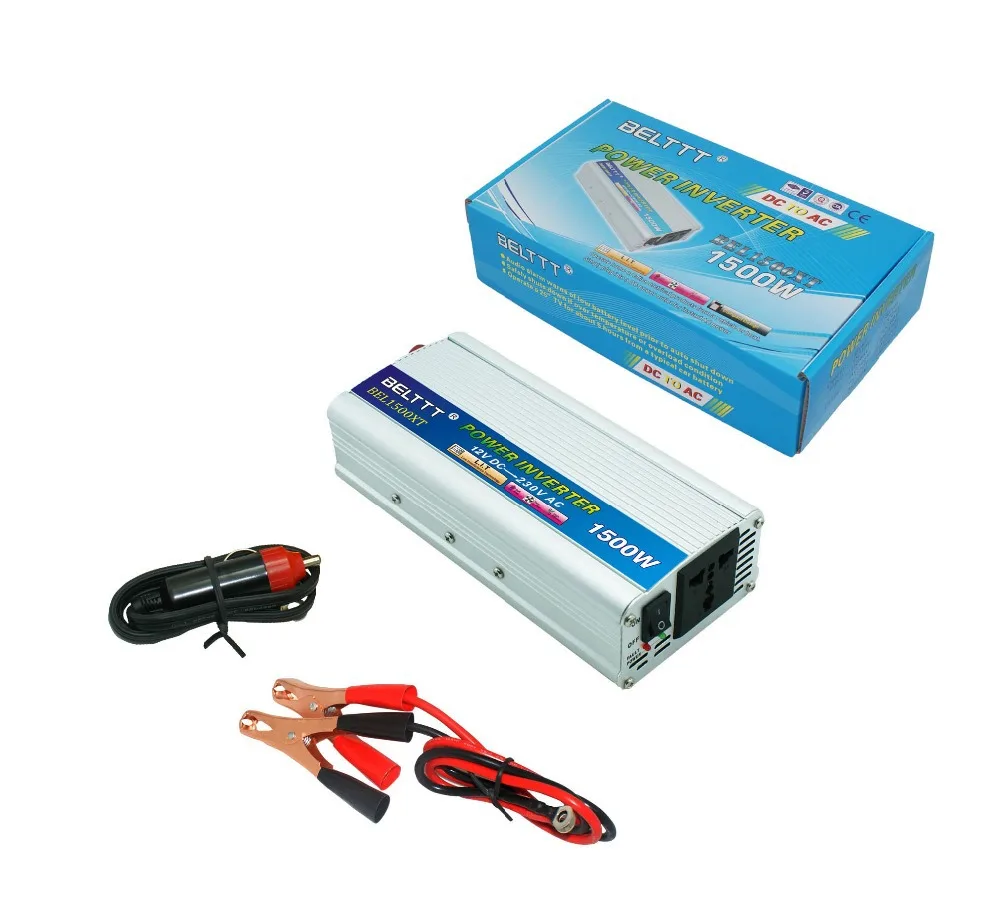 shipping1500W изменение POWR инвертор DC 12 V к переменному току 220 V для молнечной батареи автомобиля, прочный, поставка с завода Резервное копирование