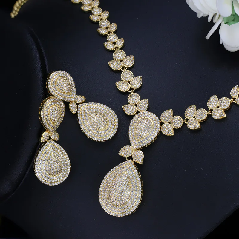 Bilincolor fashion dubai Gold Jewelry Sets For Women Wedding Jewelry