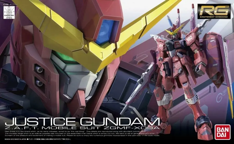 

BANDAI-RG 09 1/144 ZGMF-X09A Justice Gundam