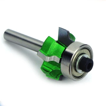 

1/4 inch Shank Four Teeth Trimming Knife Woodworking Milling Cutter With Bearing Wood Router Edge Trimmer Trimming Bit Trimmer