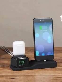 

3 in 1 Charging Dock Charger Stand For Apple Watch Series/AirPods/iPhone Station