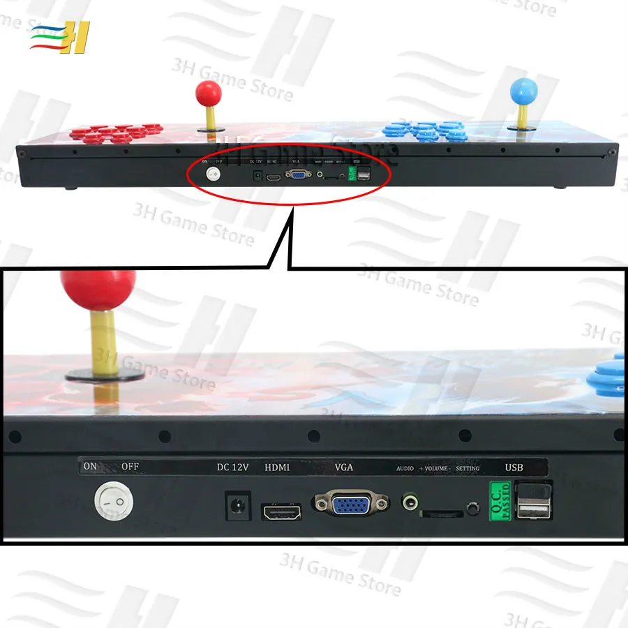  New 2 Players Pandora Box 9 Iron Console Built in 1500 in 1 Arcade Game Plug and play usb joystick 