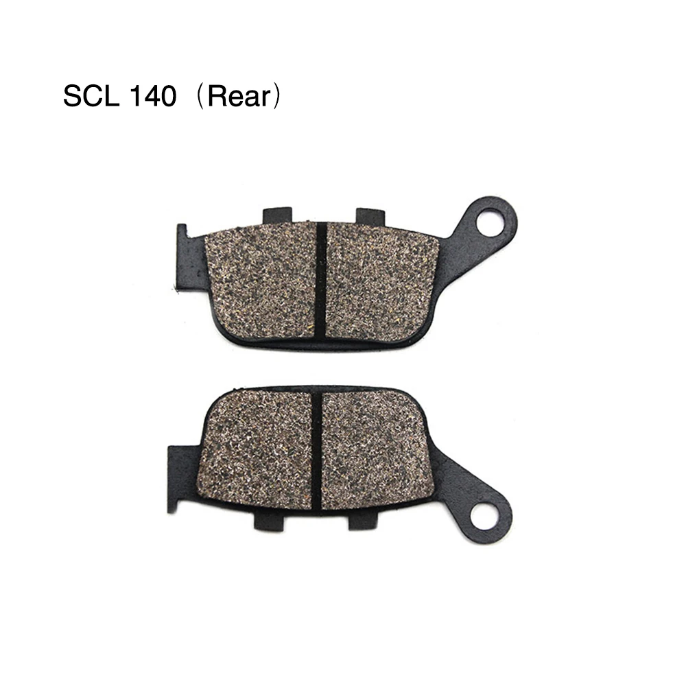 Rear brake ZS гоночный 2 пары полуметаллический Мотоцикл Передние тормозные колодки и задние тормозные колодки Набор для Honda CTX700 Дисковая тормозная система - Цвет: Rear brake