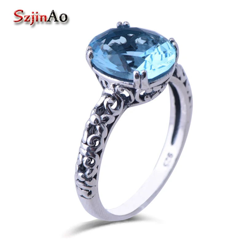 

Szjinao Han edition creative retro ring hollow out love South Korea female 925 sterling silver ring fashion personality ornament