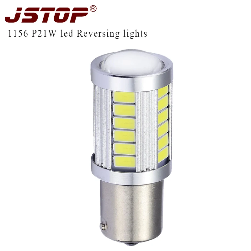 

JSTOP Octavia old Fabia led backup lights 1156 6000k T20 canbus BA15s P21W External lamp 12V led light 5730smd Reversing bulbs