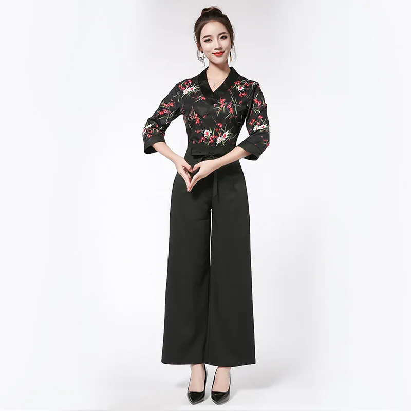 

[SET] Women's Long Sleeve Medical Spa Uniform / Nurses Uniform for Hospital /Spa Club Tunics / High Quality Nursing Scrubs