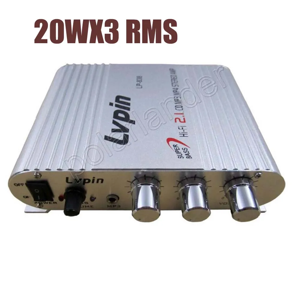 Free shipping Mini Amplifier 2.1 channel Stereo audio