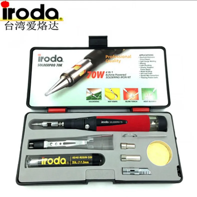 Iroda PRO-70 inalas mbrico soldador 25 W-80 W antorcha con la antorcha boquilla temperatura punta 210 450 grados 1300 grados - Цвет: PRO-70K(SET)