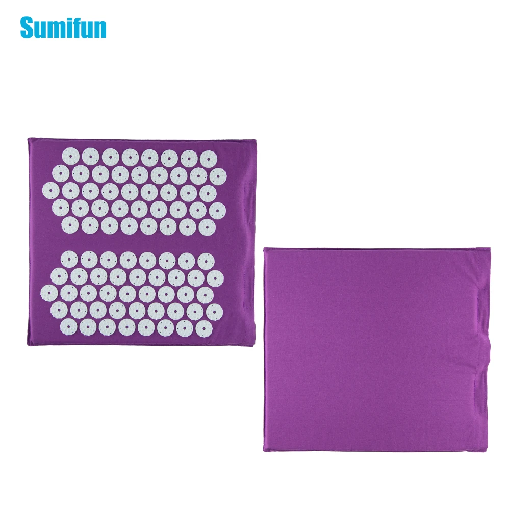 Sumifun Square Acupressure Massage Pads Healthy Foot Massage Mat Yoga