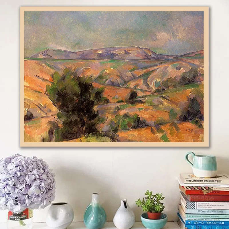 

diy painting by numbers Paul Cezanne Mount sainte Victoire Seen from Gardanne impressionism dencorative paint adult hand drawing
