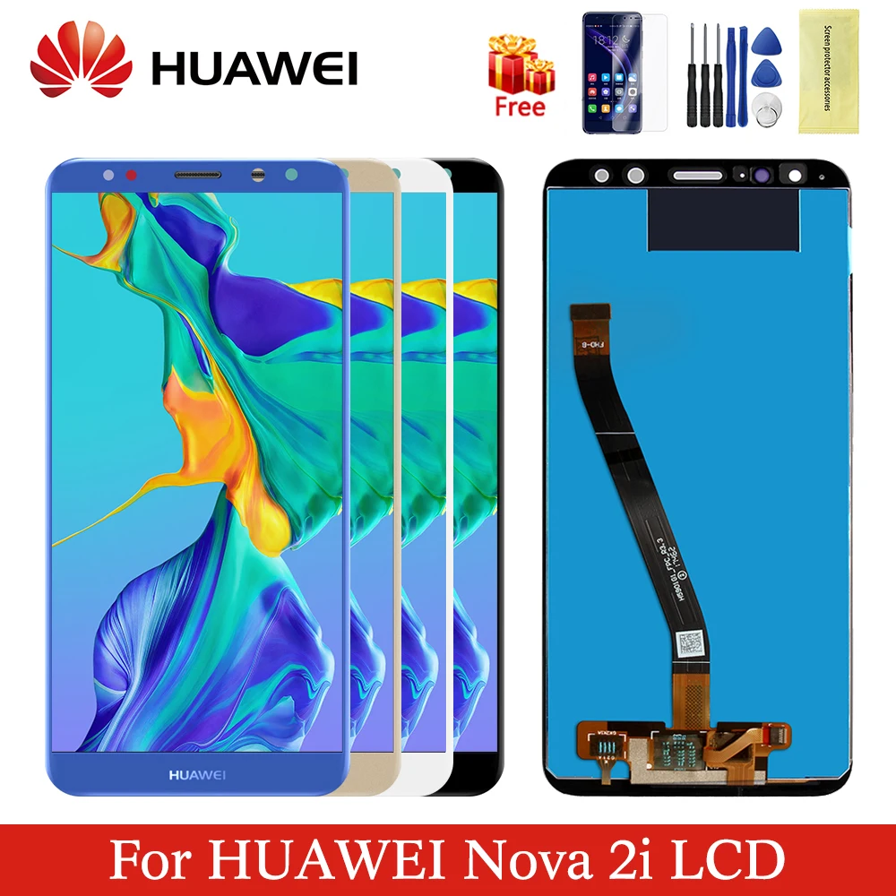 

Original huawei nova 2i display LCD touch screen digitizer assembly replacement with frame for nova2i RNE-L22/L01/02/03 LCD