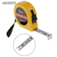 OOTDTY мини карман 2 м измерительная рулетка Линейка Инструмент строителей дома DIY гараж правило