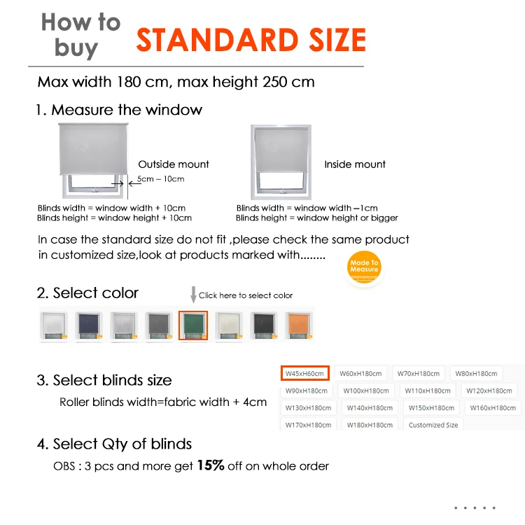 standard size  DL