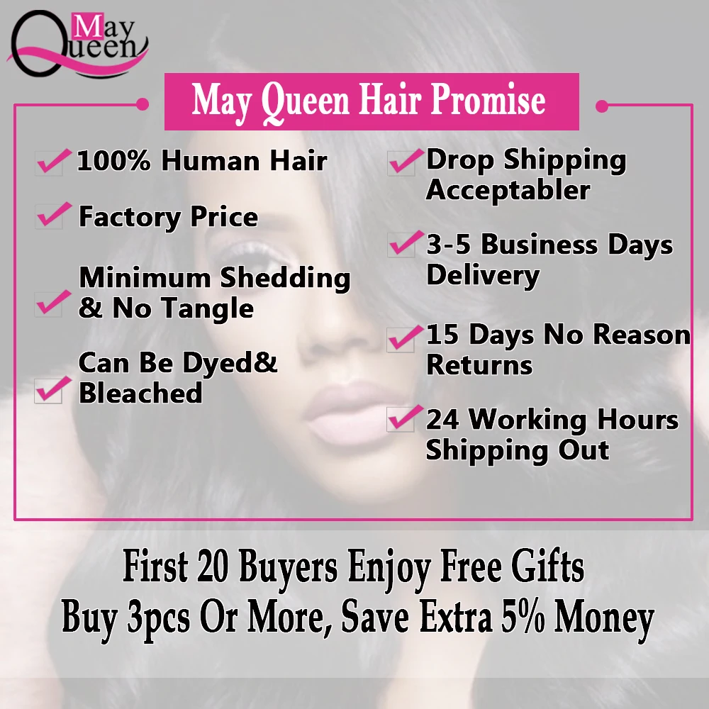 May Queen Hair Peruvian Water Wave 3&4 Pieces Remy Hair Extensions 100% Human Hair Weave Bundles Natural Black Can Be Dyed May Queen Hair Peruvian Water Wave 3&4 Pieces Remy Hair Extensions 100% Human Hair Weave Bundles Natural Black Can Be Dyed