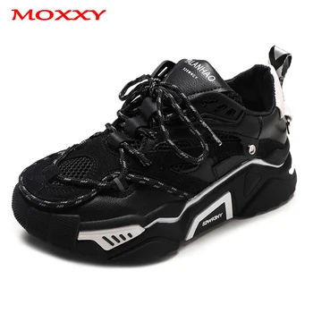 

Vintage Black Sneakers Women Fashion Ugly Dad Sneakers 2019 New High Platform Shoes Woman Basket chaussures femme Dropshipping