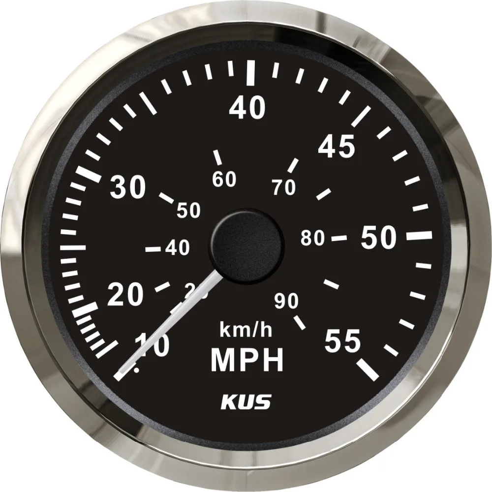 Best Price!!! 85mm Speedometer Speedometer Test 055mph Black Faceplate