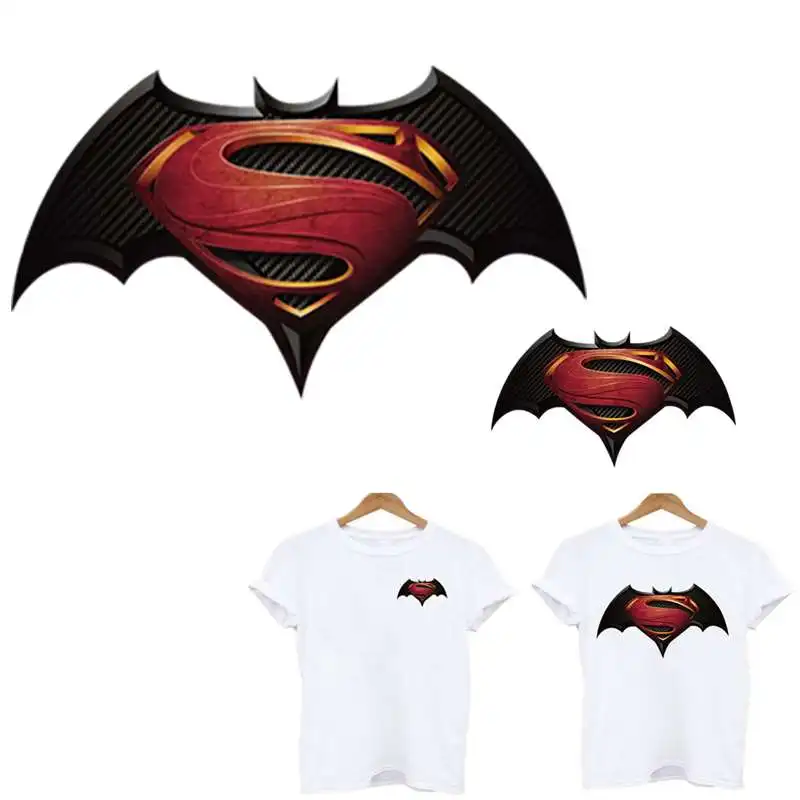 

stickers for clothes Superman Batman patch application of one another iron on patches stripes for clothes applique stripe toppe