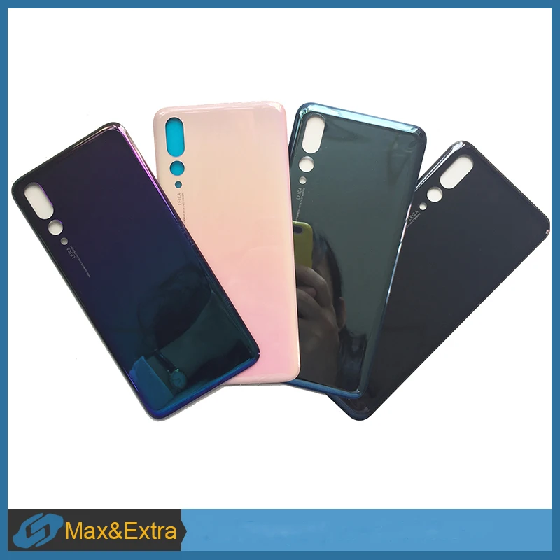 In Stock Top Quality For Huawei P20 Pro P 20 Battery Cover Back Door Rear Housing Glass Case+Adhesive Sticker | Мобильные телефоны