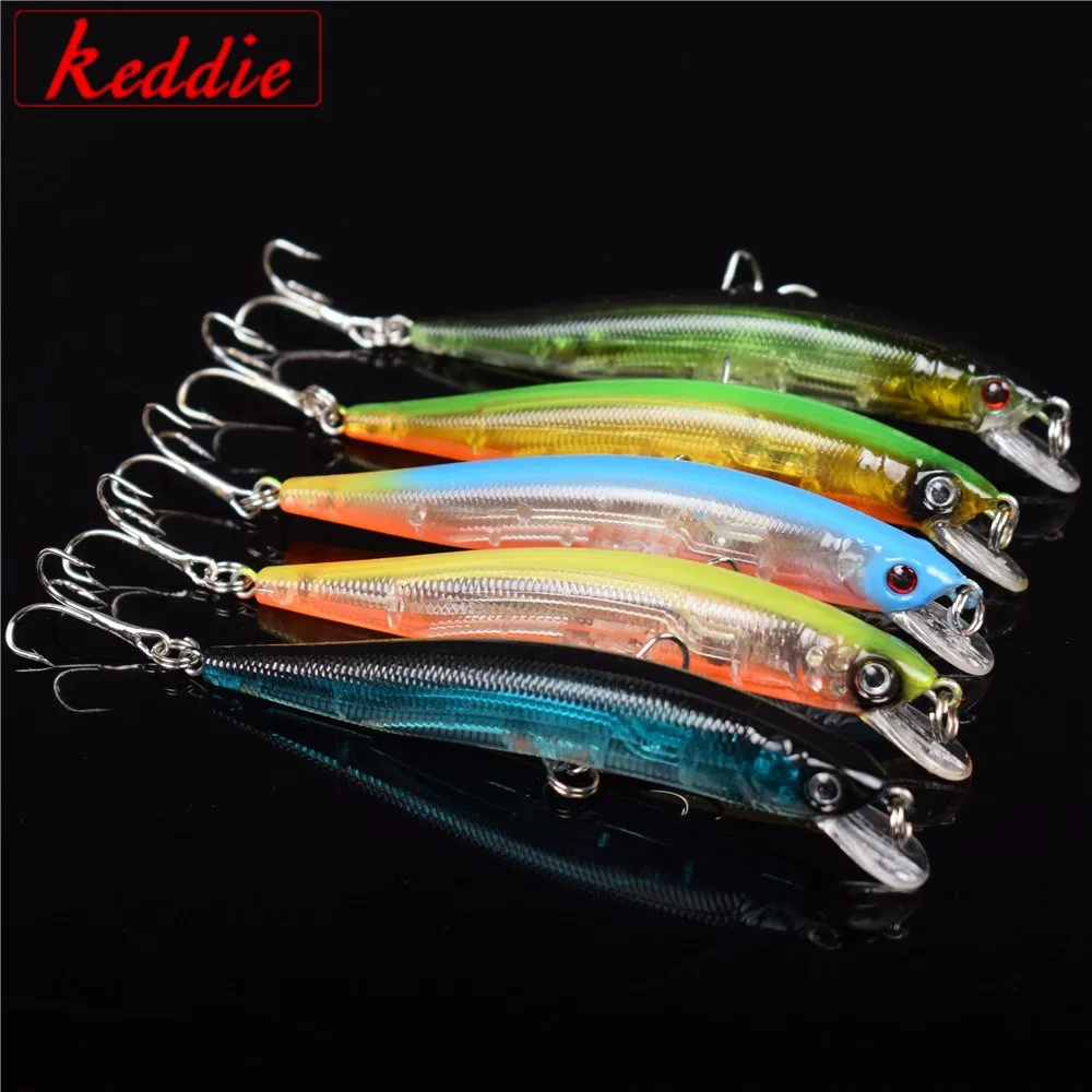 Новинка 5 шт. плавающая приманка для рыбной ловли гольян Лазерная жесткая