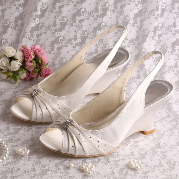 (20 Colors)Wholesale Wedding Woman Shoes Bride Wedge Heel (20 Colors)Wholesale Wedding Woman Shoes Bride Wedge Heel