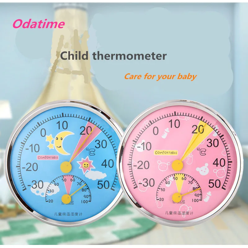 

Wholesale Odatime Household Thermometer Hygrometer Loving Home Decor Baby Room Standing Temperature Humidity Thermometer Gauge