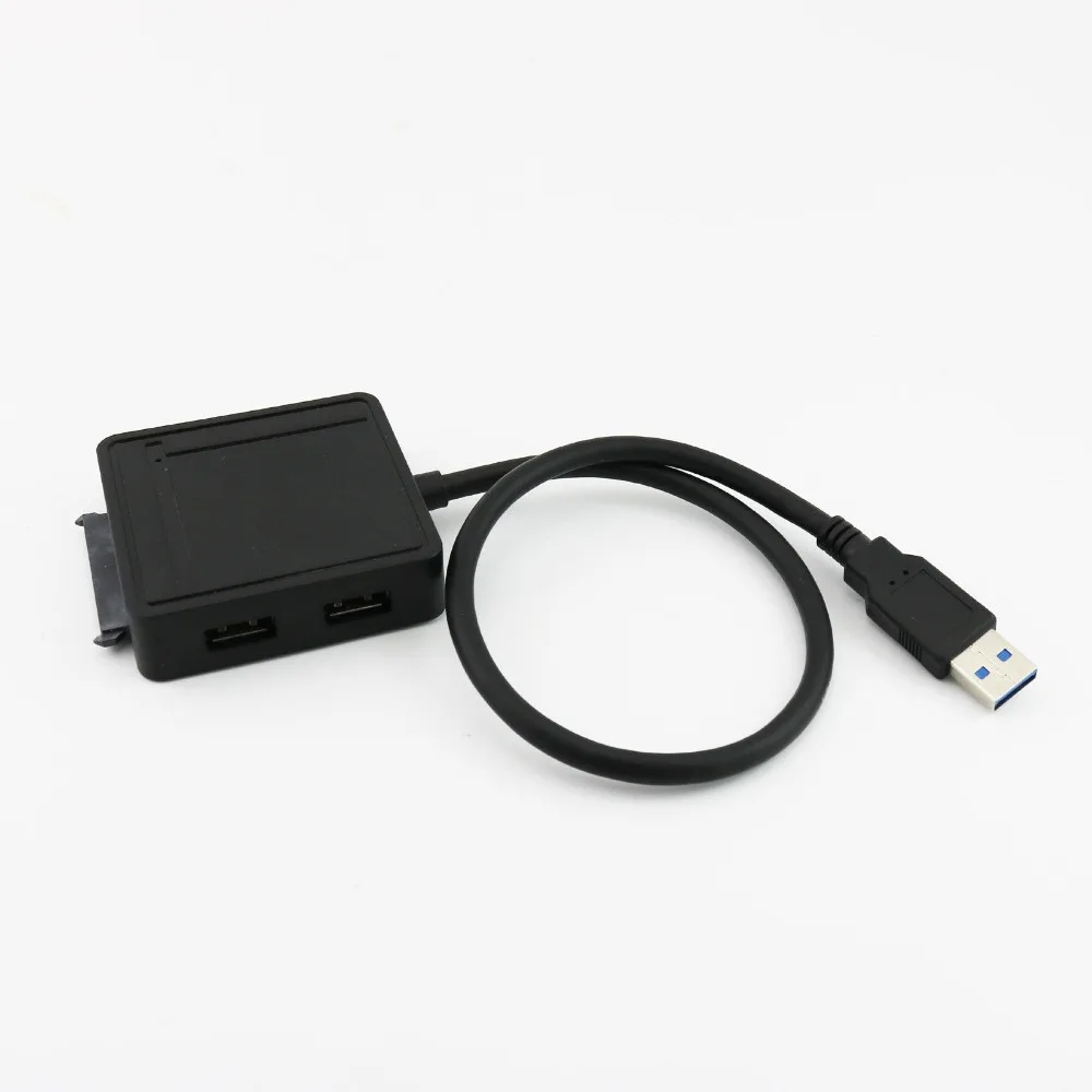 1x USB 3,0 на SATA адаптер с 2x USB 3,0 порт и TF SD многофункциональный кард-ридер черный 40 см