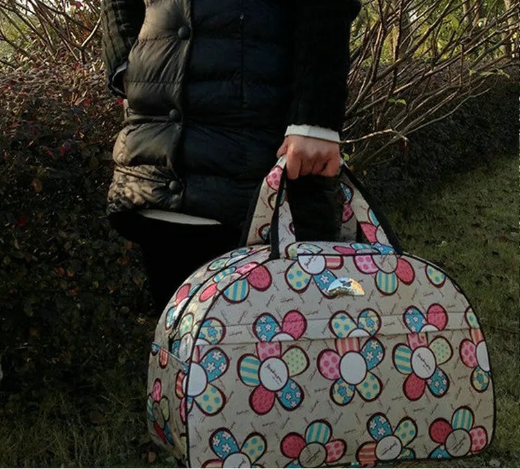Женские дорожные сумки, модные Оксфордские большие вместительные водонепроницаемые сумки для багажа с принтом, мужские повседневные дорожные сумки LGX26