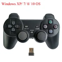 Máy Tính Bộ Điều Khiển Chơi Game Đôi Rung Và PC 360 Chế Độ Cho Windows 7/ 8/ 10 tay Cầm Chơi Game Không Dây Mini USB Adapter