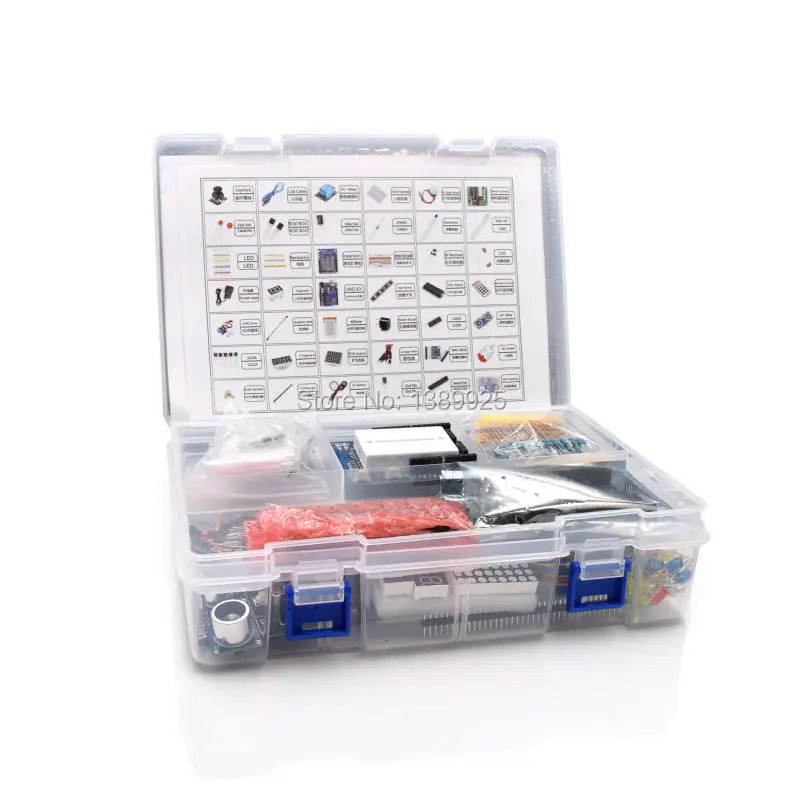 Ultimate Starter Kit Including Ultrasonic Sensor UNO R3 LCD1602 Screen For Arduino Mega2560 UNO Nano With