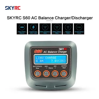 

SKYRC S60 60W 100-240V AC Balance Charger/Discharger for 2-4S Lithium LiPo LiHV LiFe Lilon NiCd NiMh PB RC Drone Car Battery