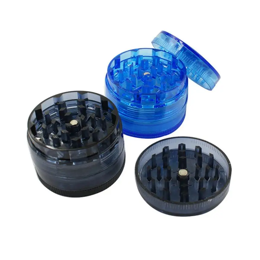 Plastic Counter Tobacco Grinder Herb Spice Grinder Herbal Smoke