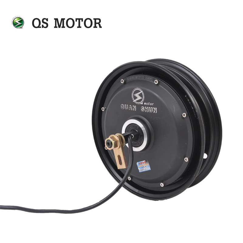 US $149.40 QSs DC Electric Scooter Motorcycle In Wheel Hub Motor 10215inch Single Shaft 1200W 205 43H V2 48V Brushles
