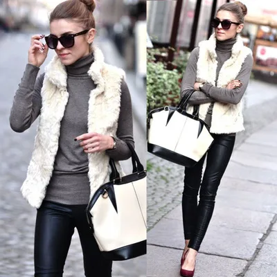 

Autumn and Winter New Fashion Faux Fur Vest MT0081