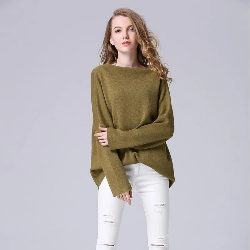 Women Winter Pullover Sweater 2018 Casual Loose Long Sleeve Cashmere Ladies Jumpers Gilet Femme Manche Longue L1045 | Женская одежда