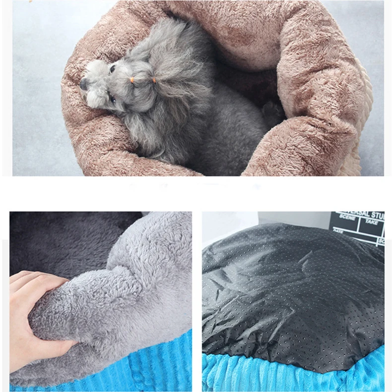JORMEL круглая кровать для собаки кошки зимний теплый спальный лежак коврик для щенка питомника кровать для питомца машинная стирка