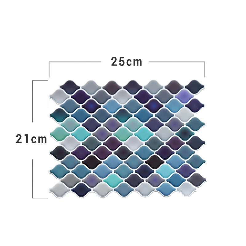 New Product 3D Kitchen Bathroom Epoxy Wall Stickers Self-adhesive Wallpaper Decorative Wall Stickers Waterproof and Oil Proof