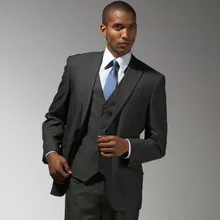 Groom Tuxedos high quality Men Suits for Wedding Business men suits Groom Wear custom(Jacket+Pants+vest) three-Pieces