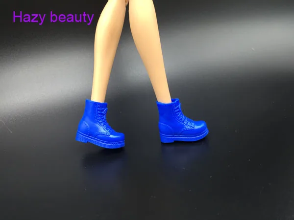 

doll shoes blue flat foot shoes for BB dolls BBI808