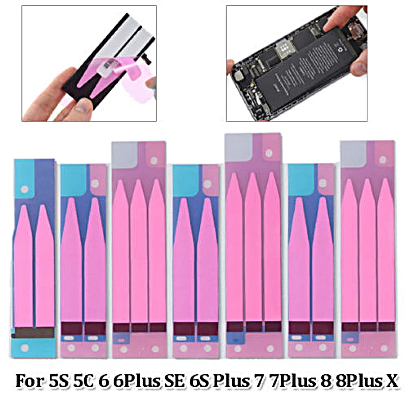 

Battery Adhesive Sticker Glue Tape Double-Sided For iPhone XR Xsmax 8 7 6 6S Plus X Phone Battery Decor Sticker Replace Strips