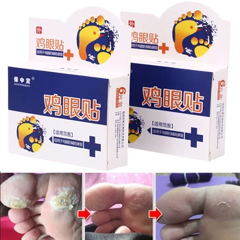 

6pcs Foot Corn Patch Medical Plaster Foot Corn Removal Calluses Plantar Warts Thorn Plaster Health Care For Relieving Pain