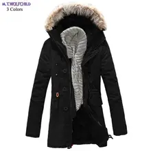 Мода, новинка, мужские зимние толстые пальто с капюшоном и длинным рукавом, повседневная мужская теплая верхняя одежда, флисовые тренчи, мужская одежда