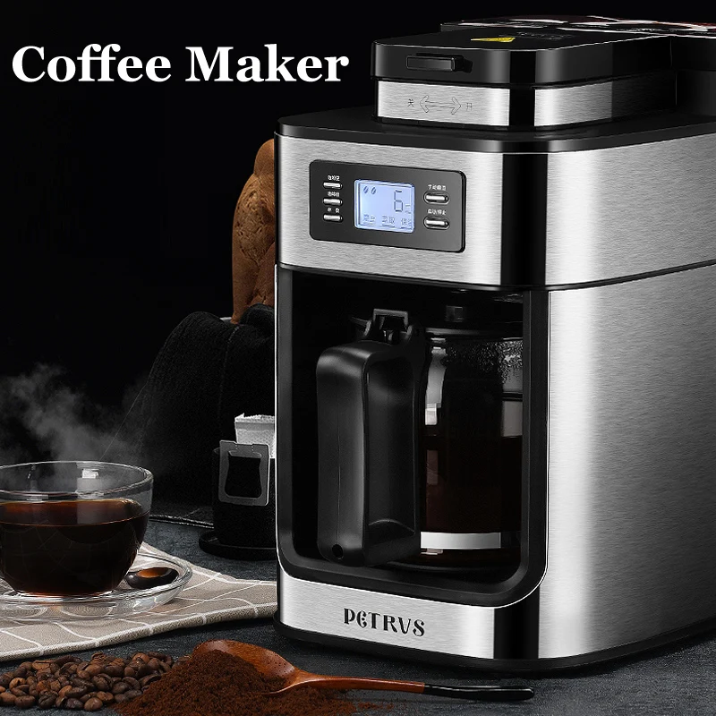 Coffee Maker Household Coffee Bean Grinder Coffee Making Machine Coffee