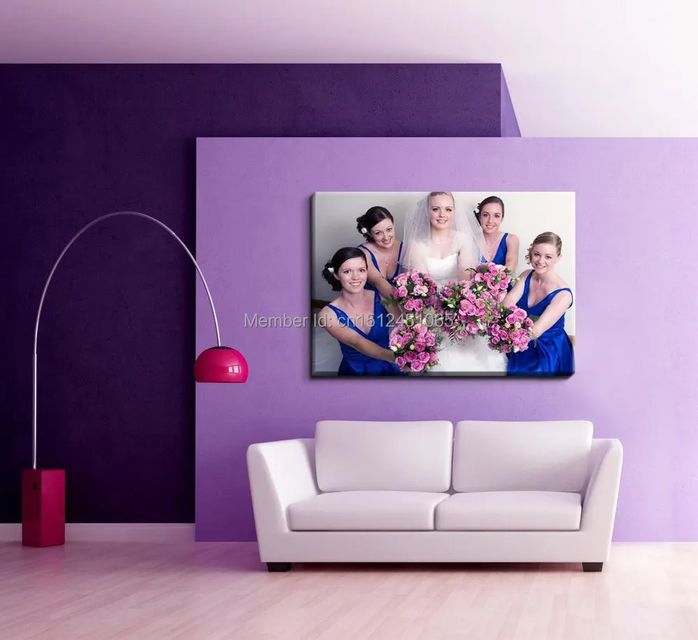 4 шт креативное искусство HD печати настенная живопись в простом стиле для гостиной, спальни, домашний декор на заказ напечатать ваш Картина на холсте PT10