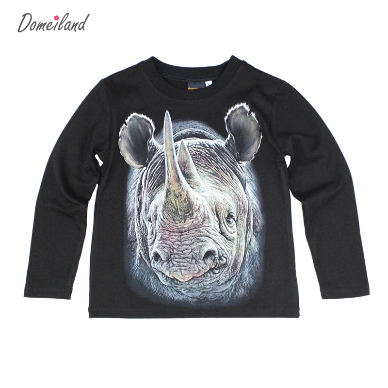 2017 Fashion Children's T shirts kids 3d t shirt of animals Clothing