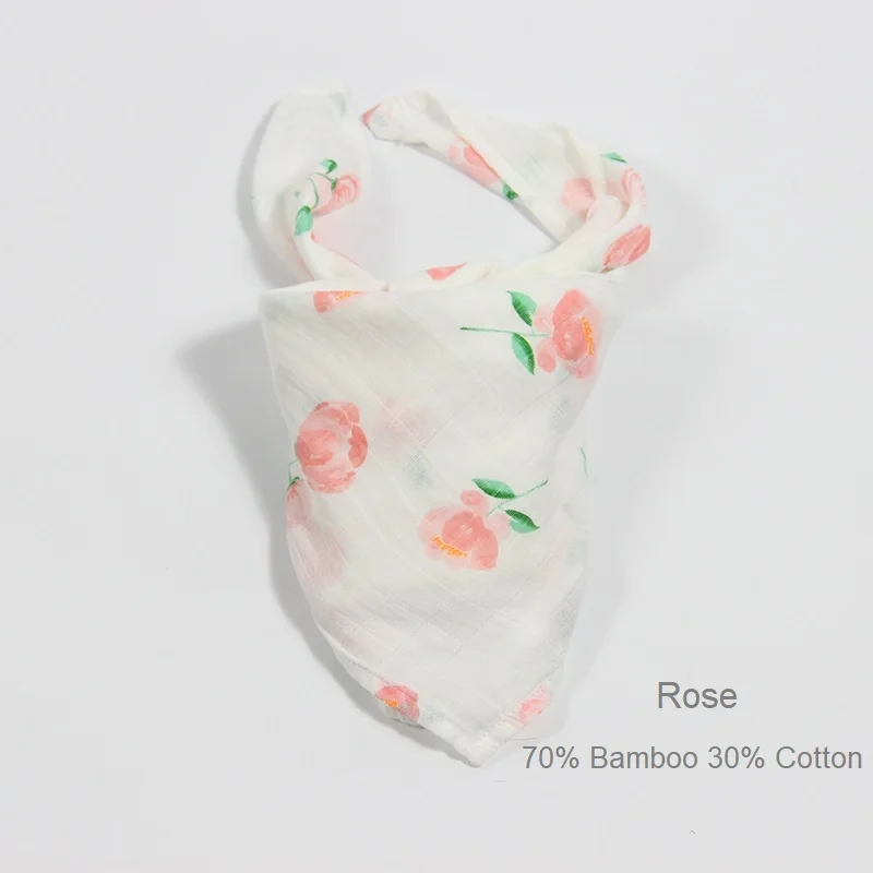 Rose Одеяла для новорожденных, бамбуковые, для ванной, для малышей, для пеленания, для детей, муслин, органический хлопок, ткань, супер мягкие вещи, для девочек, полотенце, полотенце, ежемесячная упаковка - Цвет: Rose