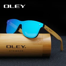 OLEY брендовые бамбуковые цветные солнечные очки для ног, мужские классические квадратные круглые плоские линзы, модные ретро женские солнцезащитные очки Z0470