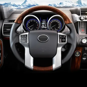 

For Toyota Tacoma 2011 2012 2013 2014 ABS Matte Car Steering wheel Button frame Cover Protector car styling Accessories