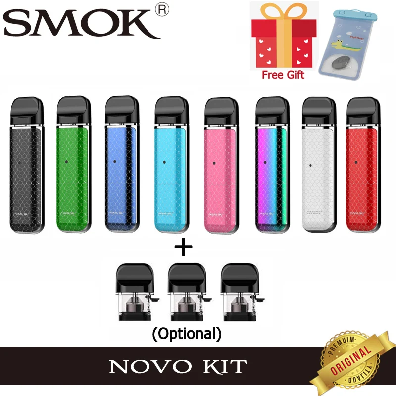 

Original Smok Novo Kit 16W NOVO MOD Vape Pen 450mAh Battery 2ML POD Cartridge Electronic Cigarette E Cigs VS Nord Vape Vaporizer