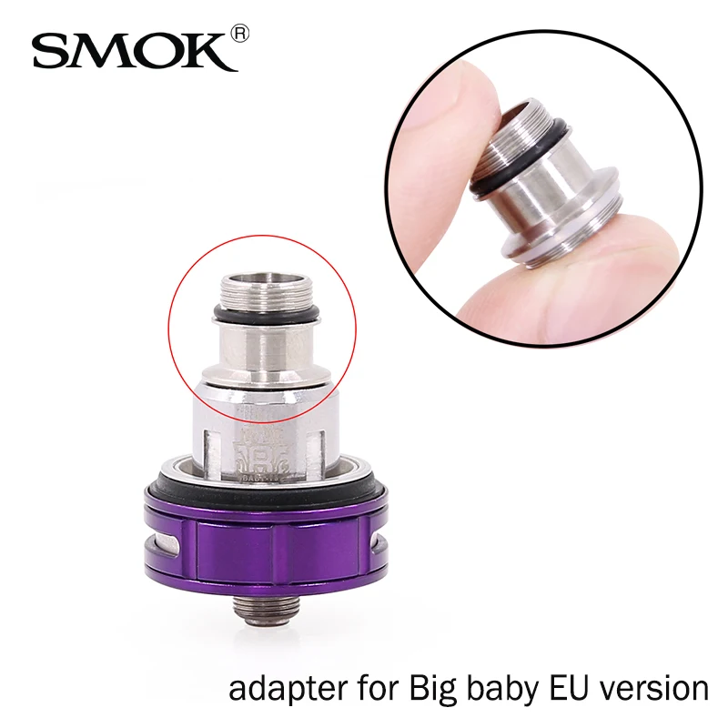 

SMOK TFV8 big baby adapter for V8 big baby EU version turn 2ml into 3ml fit for standard baby coil