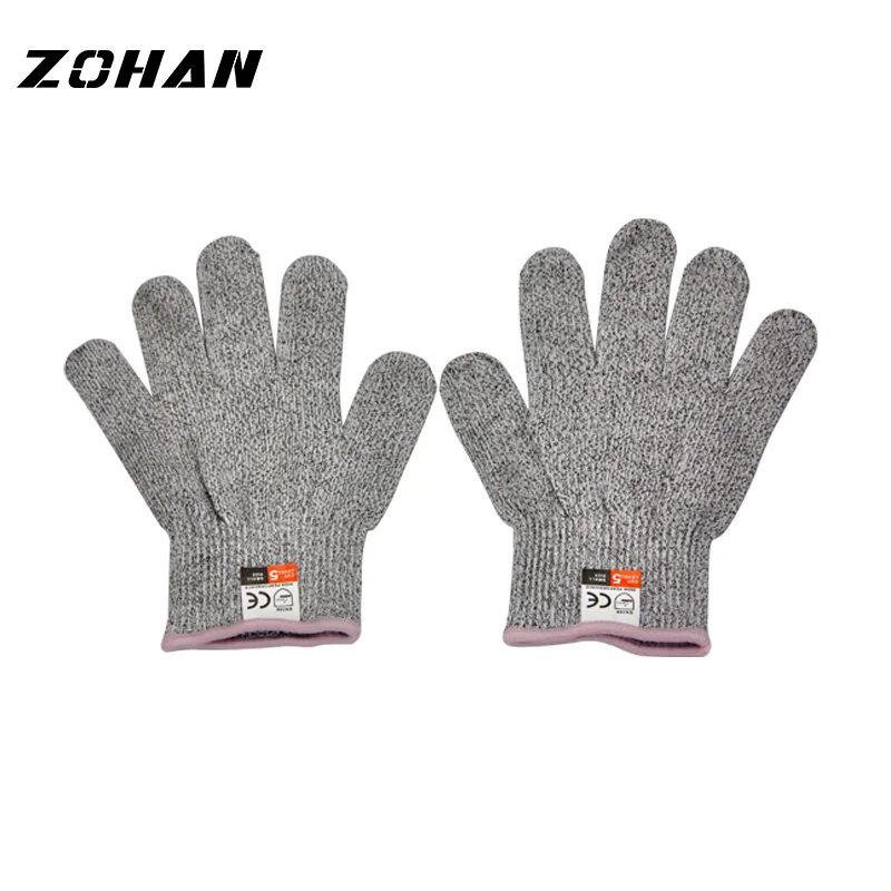 ZOHAN, 1 пара, устойчивые к порезам, защитные Антистатические Рабочие перчатки, защищающие стальную проволоку, с металлической сеткой, перчатки для мясника - Цвет: S